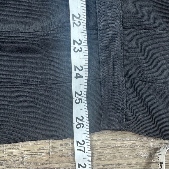 Bebe Bandage Midi Skirt Women’s Medium Black Bodycon 90s Y2K Fitted Sleek Curve - Picture 12 of 12